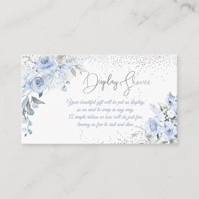 PixDezines Dusty Roses Display Shower Enclosure Card (Front)