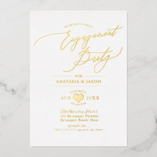 PixDezines Elegant Luxe Calligraphy Engagement Foi