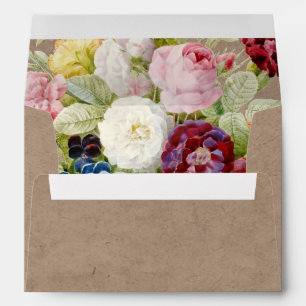 PixDezines Enveloppes d'artisanat Roses Vintages/F