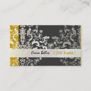 PixDezines Étienne Damask/diy colours Business Card