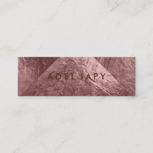 PixDezines Faux Broze Foil Tiles Mini Business Card