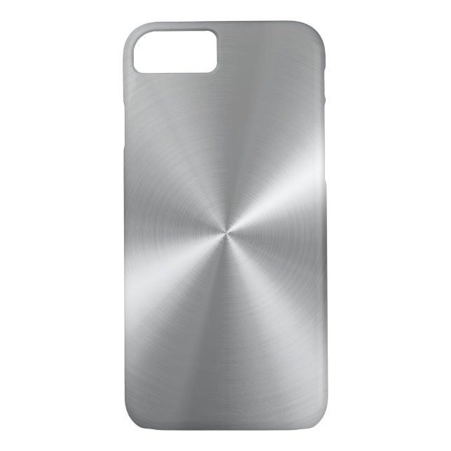 PixDezines faux brushed aluminum Case-Mate iPhone Case (Back)