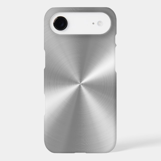PixDezines faux brushed aluminum Case-Mate iPhone Case (Back)
