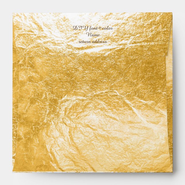 PixDezines faux foil/gold Envelope (Back (Top Flap))