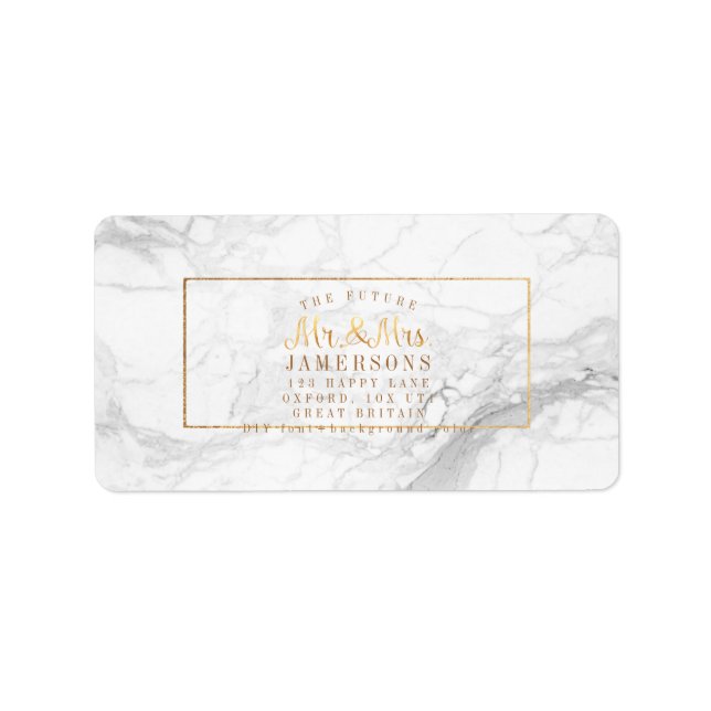 PixDezines Faux Gold+Marble DIY Label (Front)