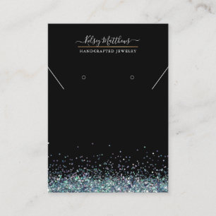 PixDezines Faux Holographic Confetti Carte de visi