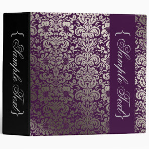 PixDezines Fidora / Faux SIlver Damask/DIY colour Binder