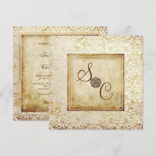 PixDezines FIDORA, VINTAGE DAMASK Invitation