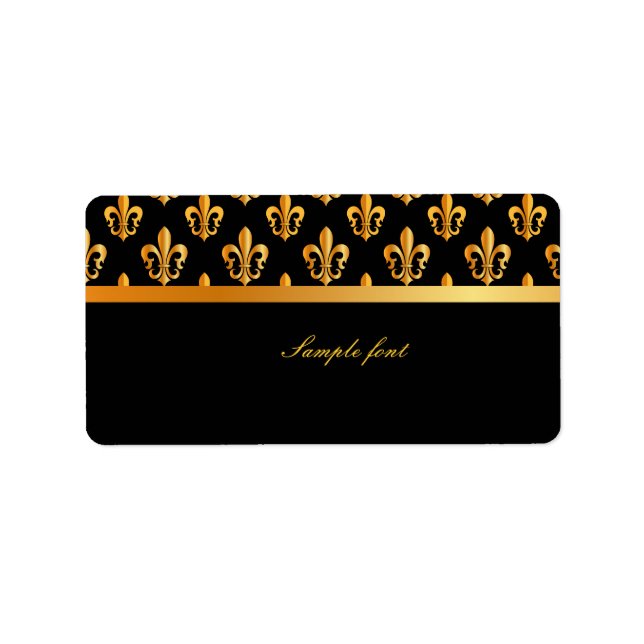 PixDezines Fleur de lis /DIY background Label (Front)