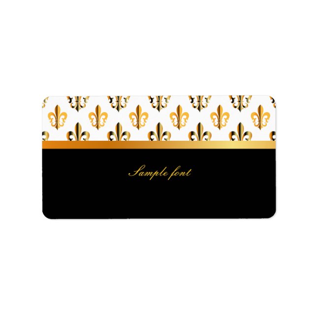 PixDezines Fleur de lis /DIY colours! Label (Front)