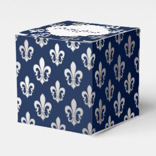 PixDezines fleur de lis silver Favor Box