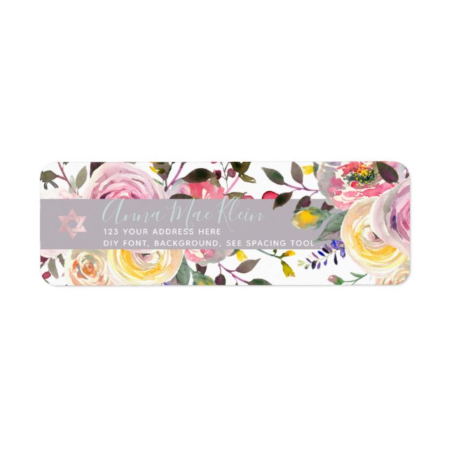 PixDezines Fleurs aquarelles, Roses pastel (Devant)
