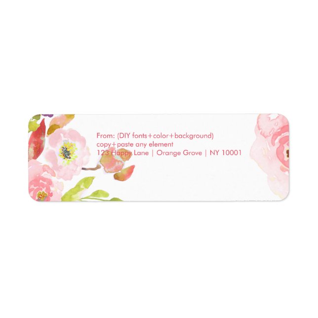 PixDezines floral watercolor/ranunculus/DIY (Front)