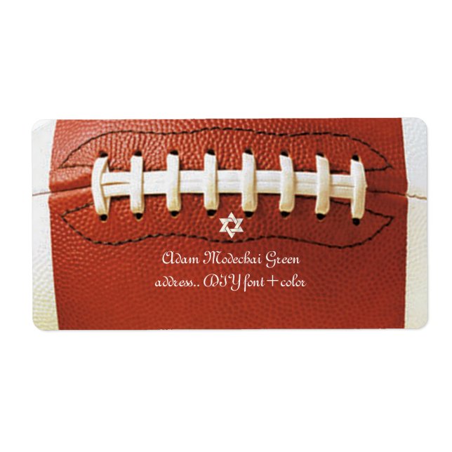 ✡ PixDezines  Football Bar Mitzvah (Front)