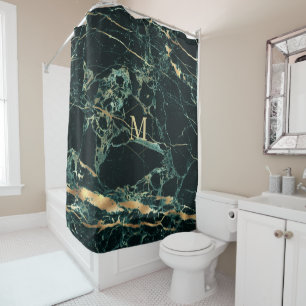 PixDezines FOREST GREEN MARBLE+FAUX GOLD VEINS