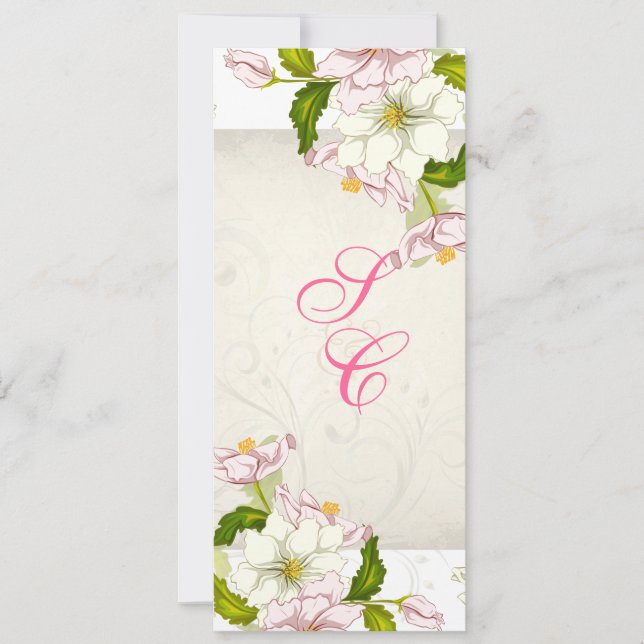 PixDezines gardenia+swirls/diy background Invitation (Front)