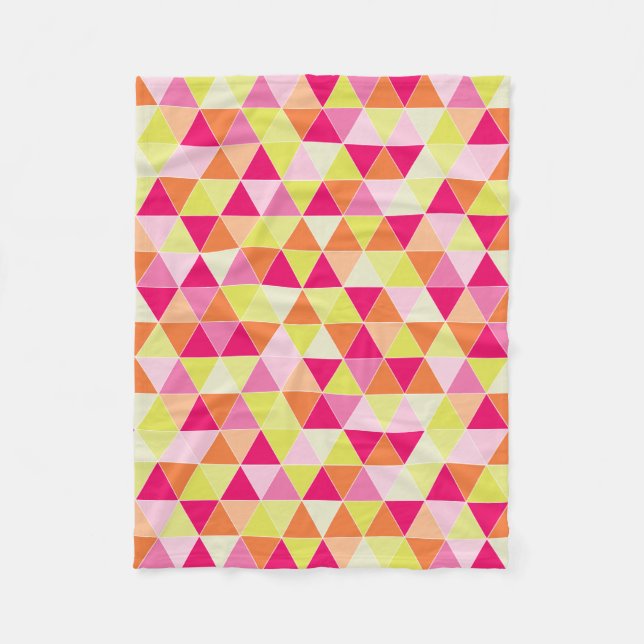 PixDezines geometric/adjustable/citrus Fleece Blanket (Front)