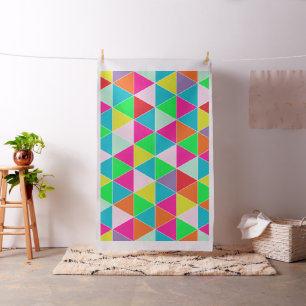 PixDezines geometric/neon colours Fabric