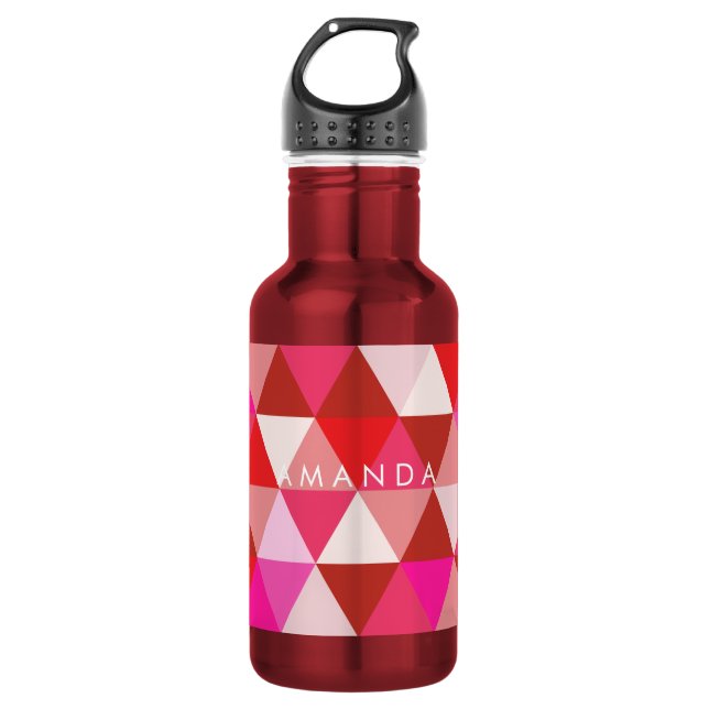 PixDezines geometric pattern 532 Ml Water Bottle (Front)