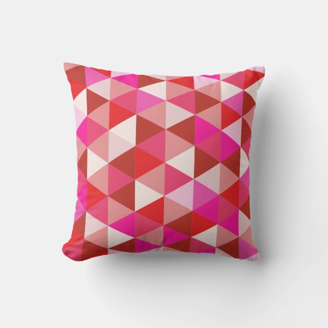 PixDezines geometric Throw Pillow (Front)