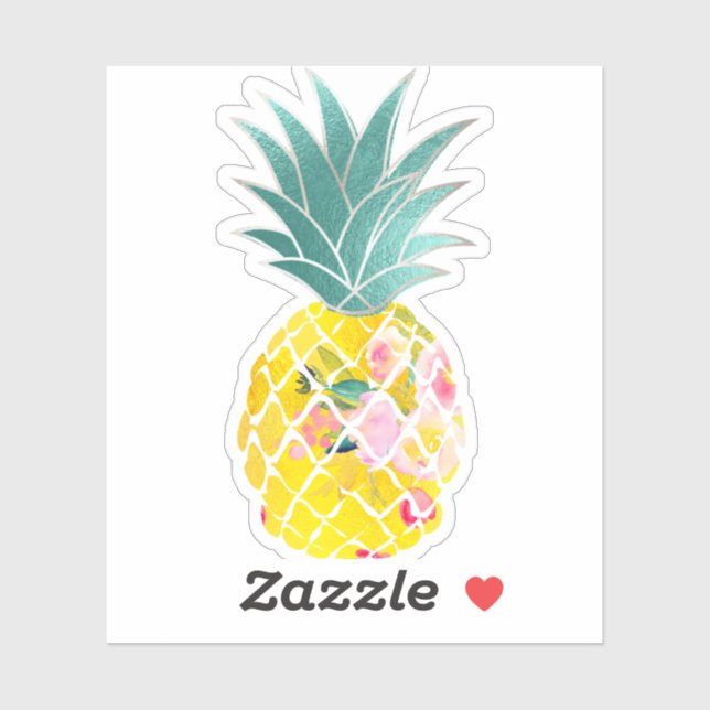PixDezines Golden Aloha Pineapple, Iridescent (Sheet)