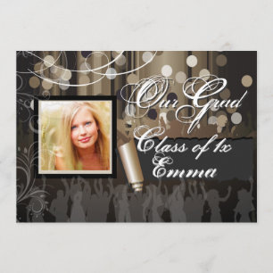PixDezines Graduation/Dance Hall/cigar Invitation