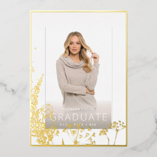 PixDezines Graduation Herbaceous Real Gold