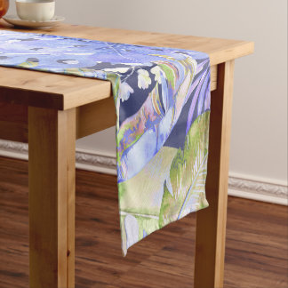 PixDezines Greenery Tropical Foliage DIY bckground Short Table Runner