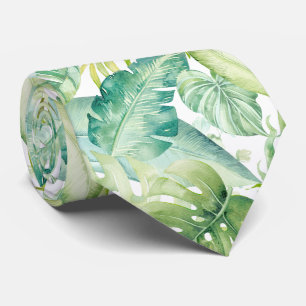 PixDezines Greenery Tropical Foliage Tie