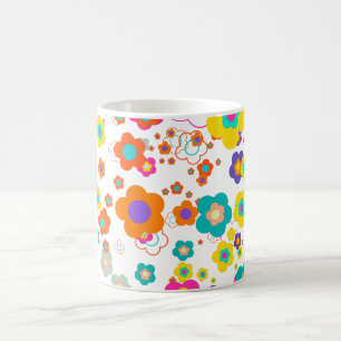 PixDezines groovy daisies/diy background colour Coffee Mug