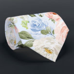PixDezines H2 Blush Navy Dusty Blue Roses Tie<br><div class="desc">PixDezines floral watercolor neck tie, blush pink, navy dusty blue roses, white / cream daisies and lush green foliage -- something blue for your event or everyday use. Most of our designs come with DIY background colour.
Copyright © 2011-2023 PixDezines™.</div>
