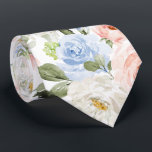 PixDezines H2 Blush Navy Dusty Blue Roses Tie<br><div class="desc">PixDezines floral watercolor neck tie, blush pink, navy dusty blue roses, white / cream daisies and lush green foliage -- something blue for your event or everyday use. Most of our designs come with DIY background colour.
Copyright © 2011-2023 PixDezines™.</div>