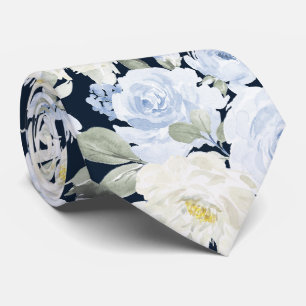PixDezines H2 Dusty Blue Roses DIY background Tie
