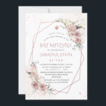 PixDezines H2 Dusty Roses Bat Mitzvah Invitation<br><div class="desc">PixDezines watercolor greenery Bat Mitzvah,  featuring dusty pink and cream roses,  hydrangeas and gum Eucalyptus with faux gold geometric frame and sprinkles of gold dust.   Our dynamic design allows you to edit all elements.  

Copyright © 2022 PixDezines™.   All rights reserved.</div>