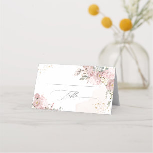PixDezines H2 Hydrangeas Dusty Roses Place Card