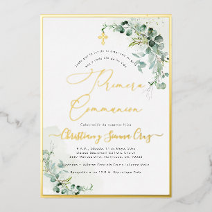 PixDezines H2 Rustic Eucalyptus Primera Communion