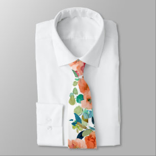 PixDezines H2 Summer Flowers Bright Hues Tie