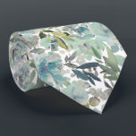 PixDezines H2 Summer Flowers Green Hues Tie<br><div class="desc">PixDezines floral watercolor neck tie for summer wedding.  Featuring water colour flowers - midsummer hues - green hues.  DIY background colour.

 Copyright © 2011-2026 PixDezines™.</div>