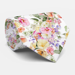 PixDezines H2 Summer Garden Flowers DIY colour Tie