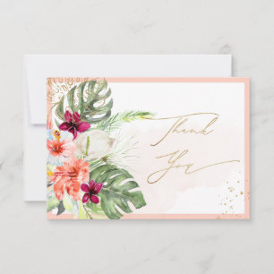 PixDezines H2 Tropical Paradise Flowers Thank You
