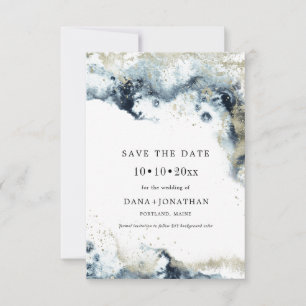 PixDezines H2 Waves Metallic Foam Save The Date