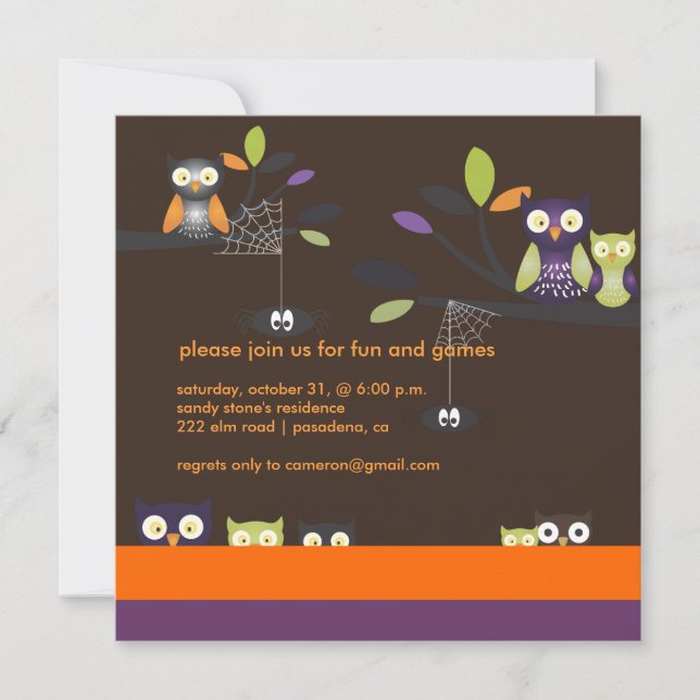 PixDezines Halloween, Trick or Treat Invitation (Front)