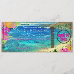 PixDezines hanauma bay/vintage boarding pass Invitation