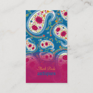 PixDezines handdrawn paisley/diy background Business Card