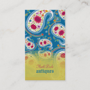 PixDezines handdrawn paisley/diy background Business Card