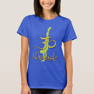 PixDezines Handstand Pose/Namaste/Om T-Shirt