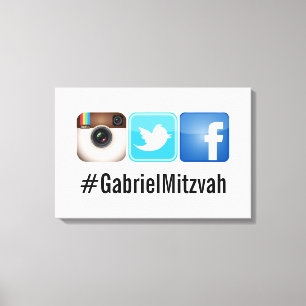 PixDezines Hashtag Party Photos Sign