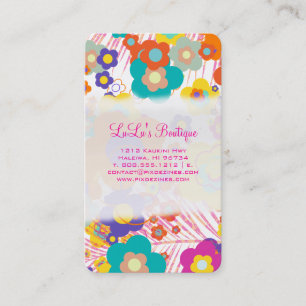 PixDezines Hawaii Mod Daisies Business Card