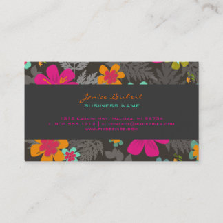 PixDezines Hawaiian Jungle/Custom Background colou Business Card