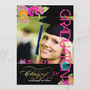 PixDezines Hibiscus/2014 Graduation/diy colours Invitation